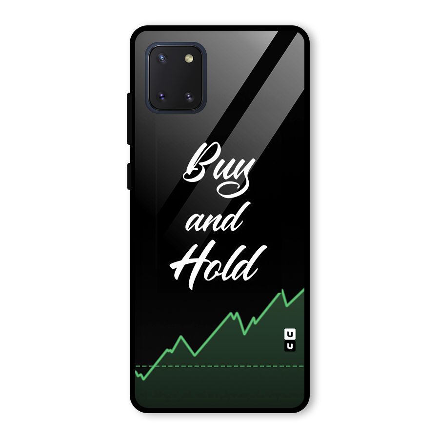 Investors Quote Buy and Hold Glass Back Case for Galaxy Note 10 Lite