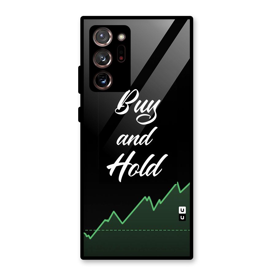 Investors Quote Buy and Hold Glass Back Case for Galaxy Note 20 Ultra