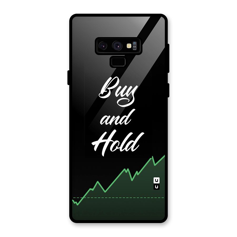 Investors Quote Buy and Hold Glass Back Case for Galaxy Note 9
