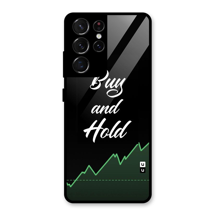 Investors Quote Buy and Hold Glass Back Case for Galaxy S21 Ultra 5G