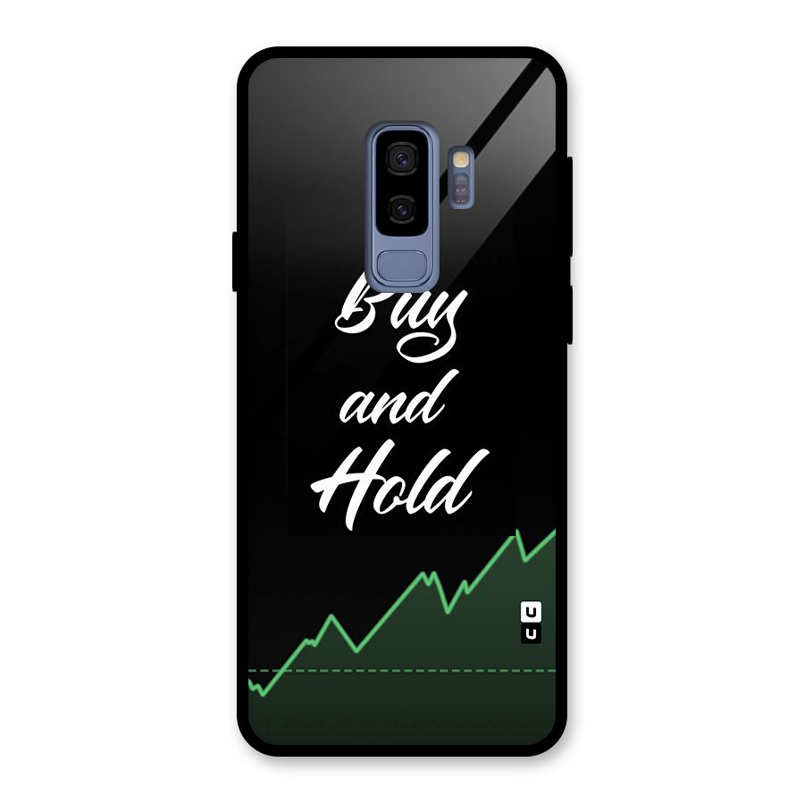 Investors Quote Buy and Hold Glass Back Case for Galaxy S9 Plus
