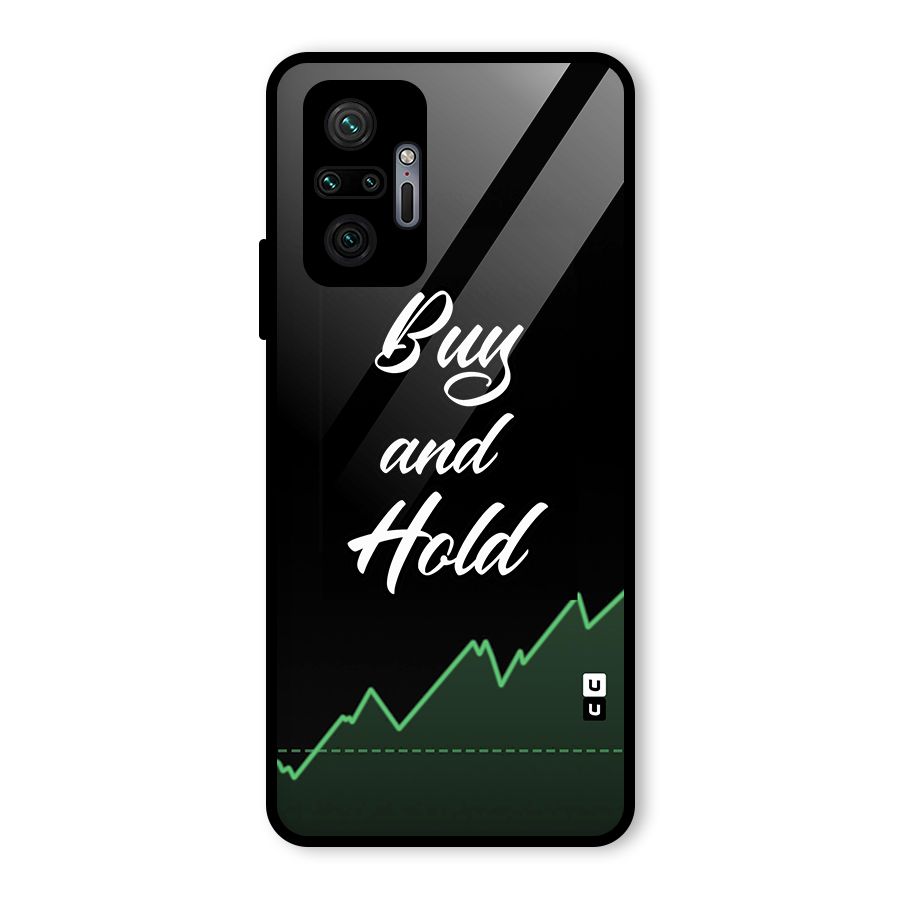 Investors Quote Buy and Hold Glass Back Case for Redmi Note 10 Pro Max