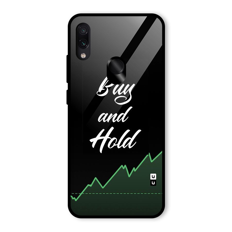 Investors Quote Buy and Hold Glass Back Case for Redmi Note 7