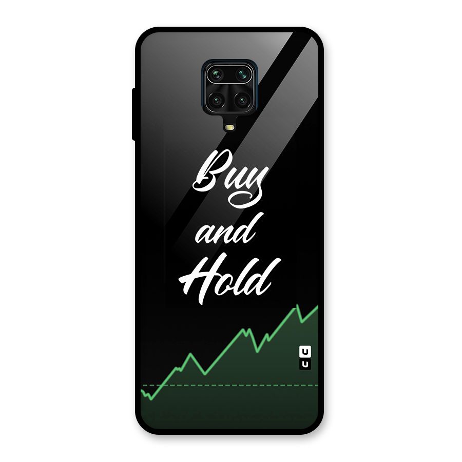 Investors Quote Buy and Hold Glass Back Case for Redmi Note 9 Pro Max