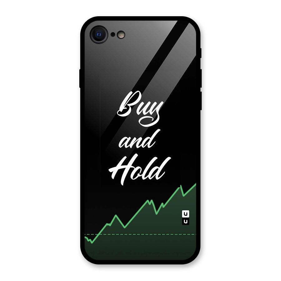 Investors Quote Buy and Hold Glass Back Case for iPhone SE 2022