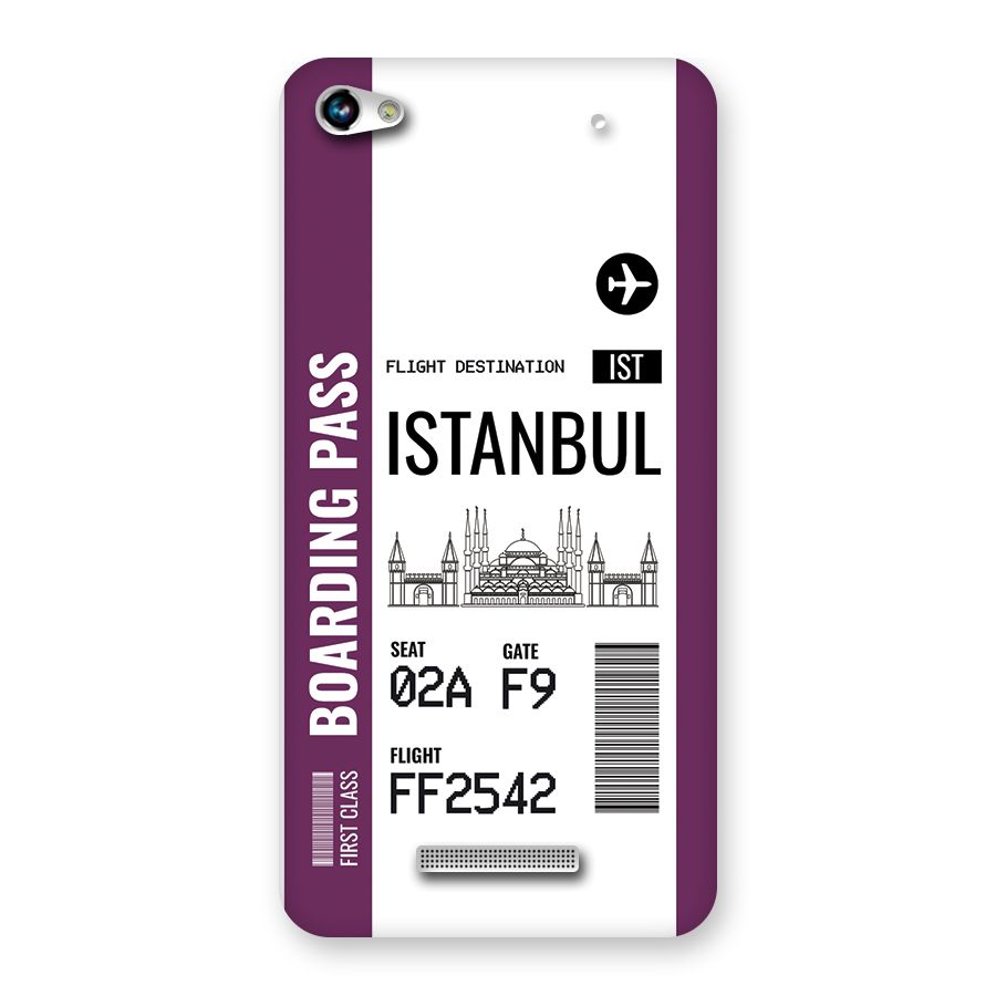 Istanbul Boarding Pass Back Case for Canvas Hue 2 A316