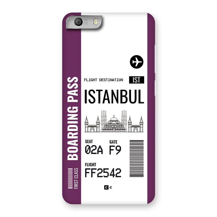 Istanbul Boarding Pass Back Case for Canvas Knight 2