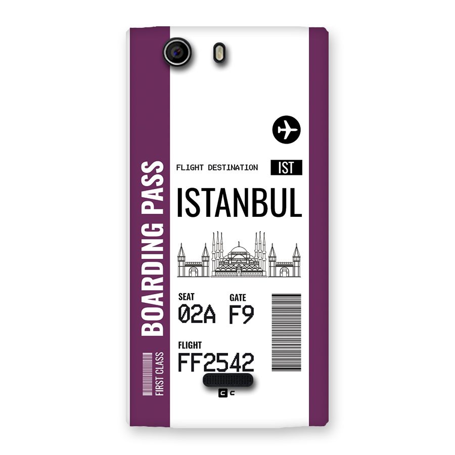 Istanbul Boarding Pass Back Case for Canvas Nitro 2 E311