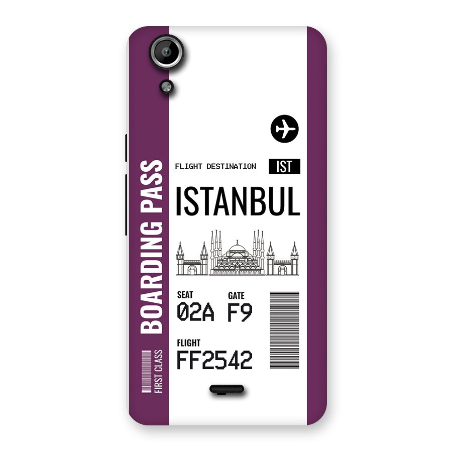 Istanbul Boarding Pass Back Case for Canvas Selfie Lens Q345