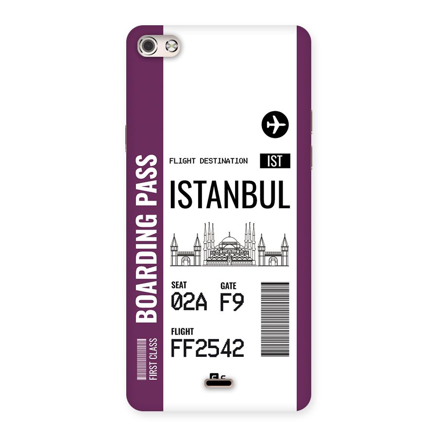 Istanbul Boarding Pass Back Case for Canvas Silver 5