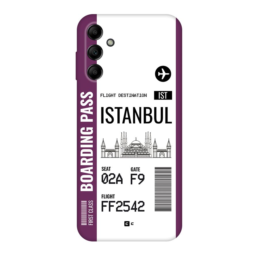 Istanbul Boarding Pass Back Case for Galaxy A14 5G