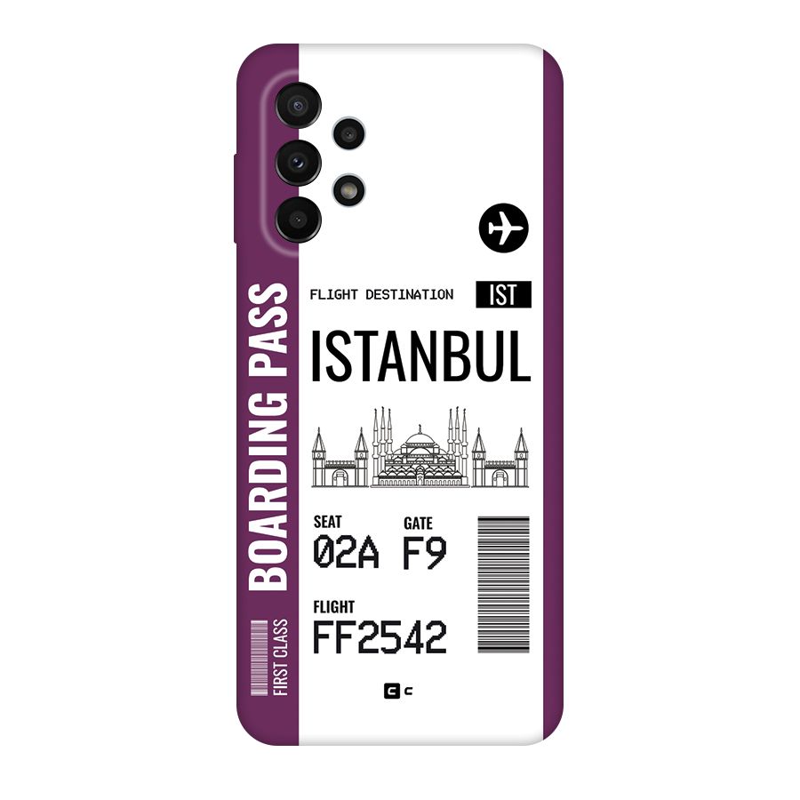 Istanbul Boarding Pass Back Case for Galaxy A23