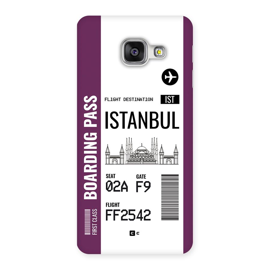 Istanbul Boarding Pass Back Case for Galaxy A3 (2016)