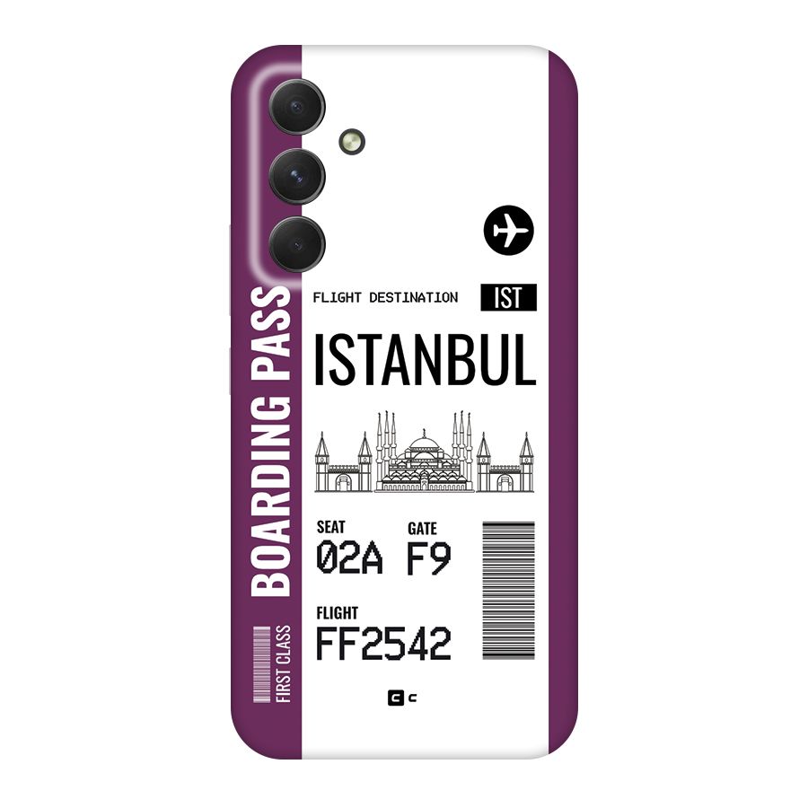 Istanbul Boarding Pass Back Case for Galaxy A54