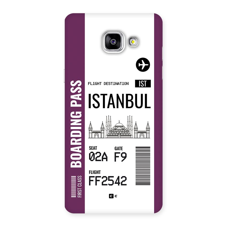 Istanbul Boarding Pass Back Case for Galaxy A5 (2016)