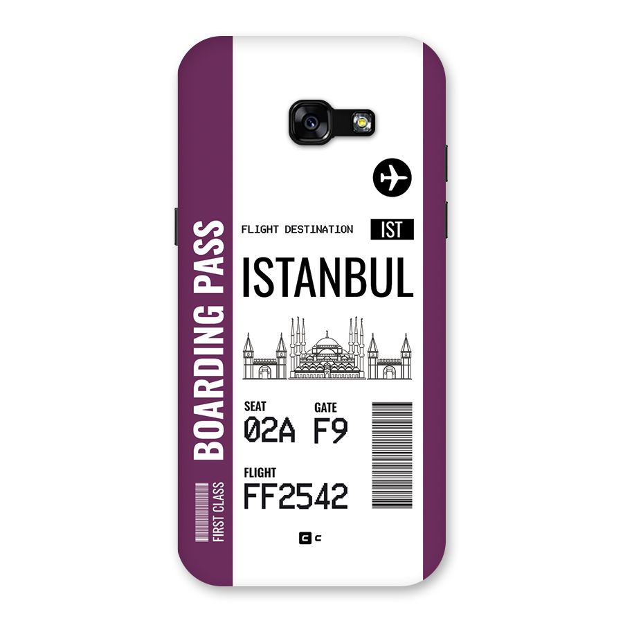 Istanbul Boarding Pass Back Case for Galaxy A5 2017