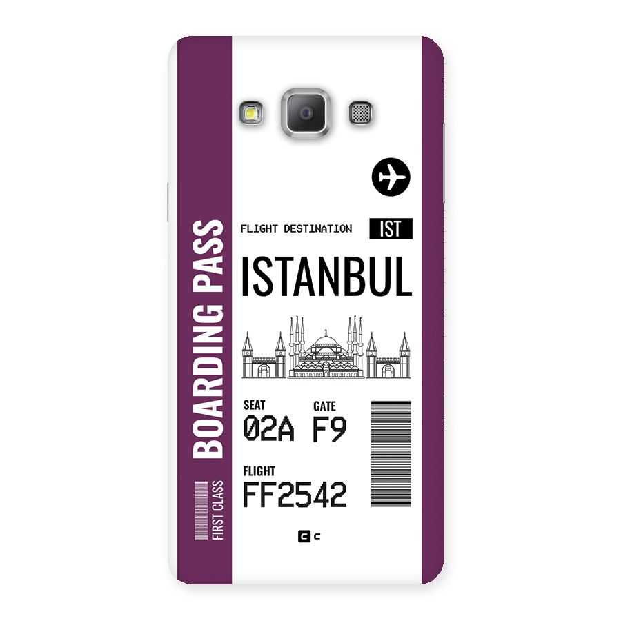 Istanbul Boarding Pass Back Case for Galaxy A7