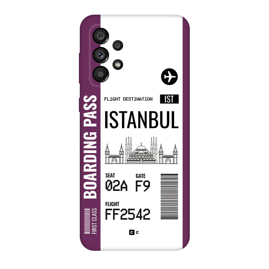 Istanbul Boarding Pass Back Case for Galaxy A73 5G