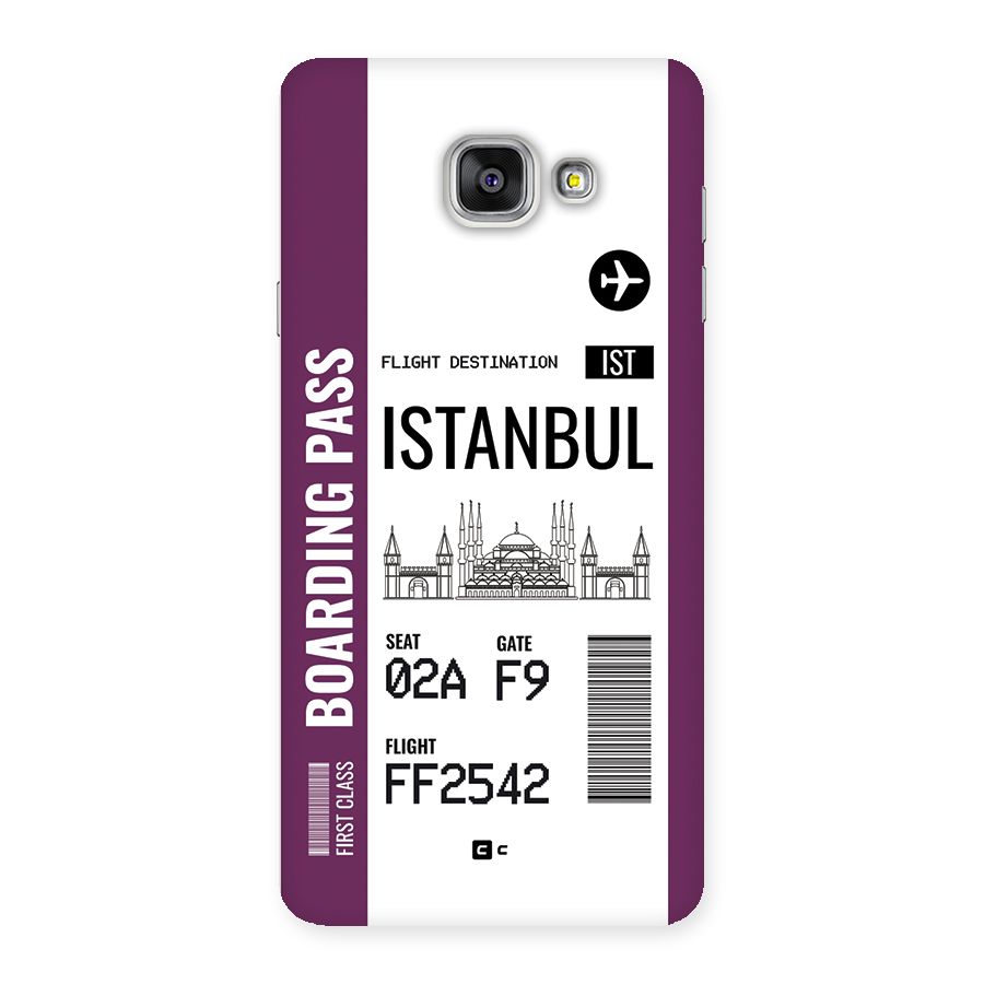 Istanbul Boarding Pass Back Case for Galaxy A7 (2016)