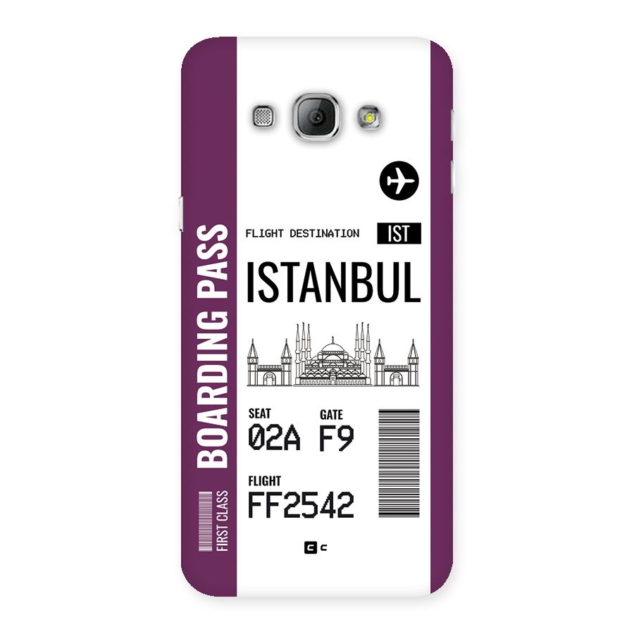 Istanbul Boarding Pass Back Case for Galaxy A8