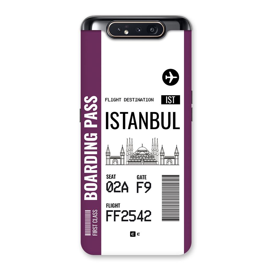 Istanbul Boarding Pass Back Case for Galaxy A80