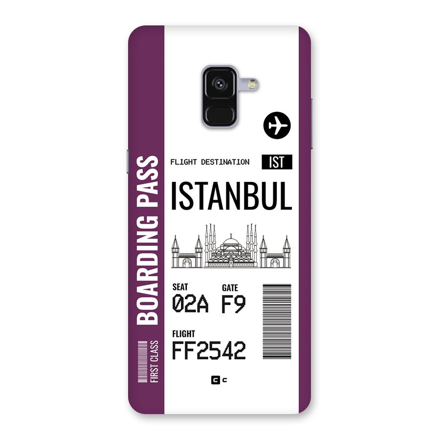 Istanbul Boarding Pass Back Case for Galaxy A8 Plus