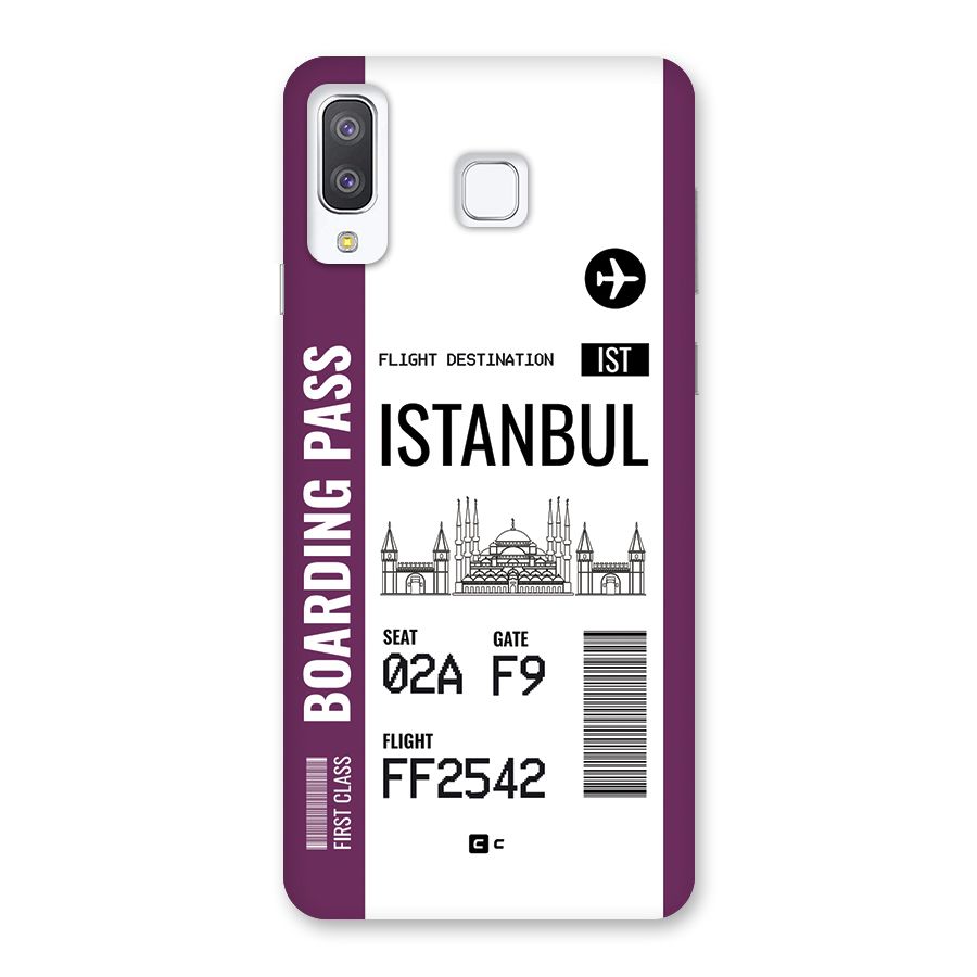 Istanbul Boarding Pass Back Case for Galaxy A8 Star