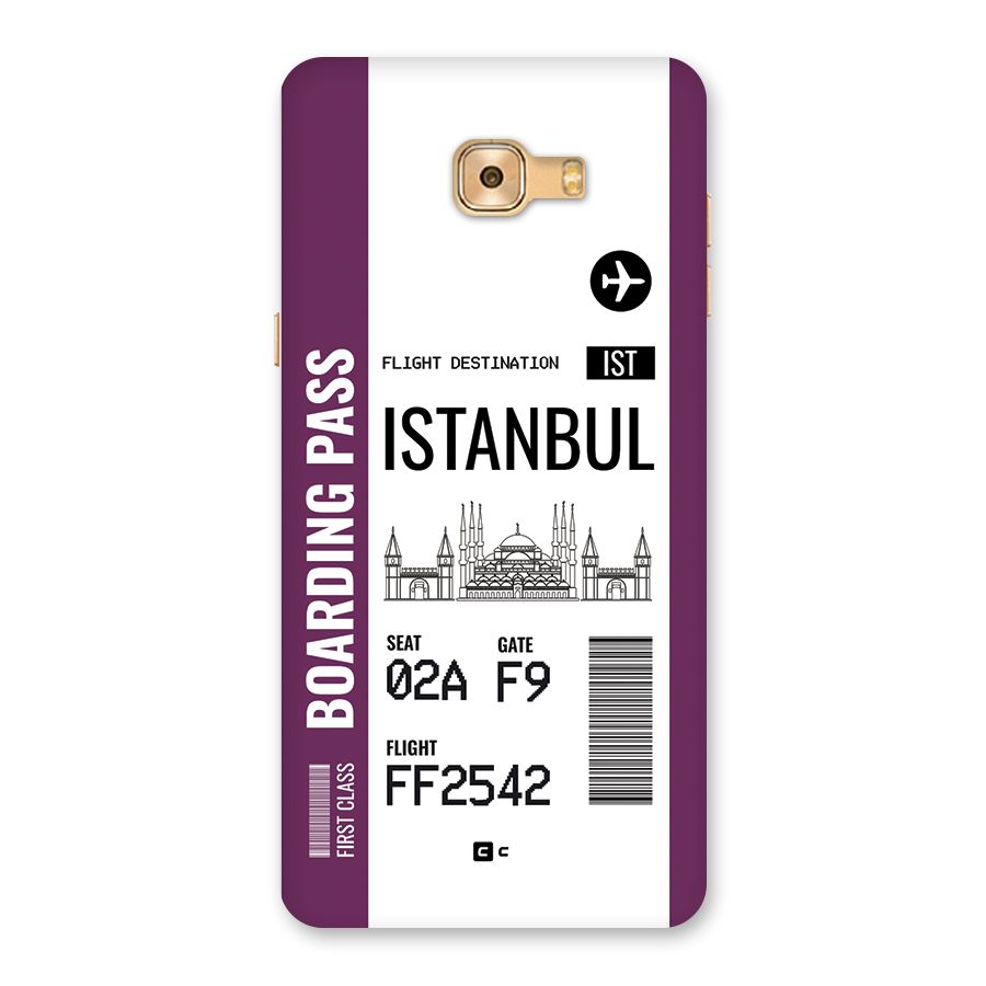 Istanbul Boarding Pass Back Case for Galaxy C9 Pro
