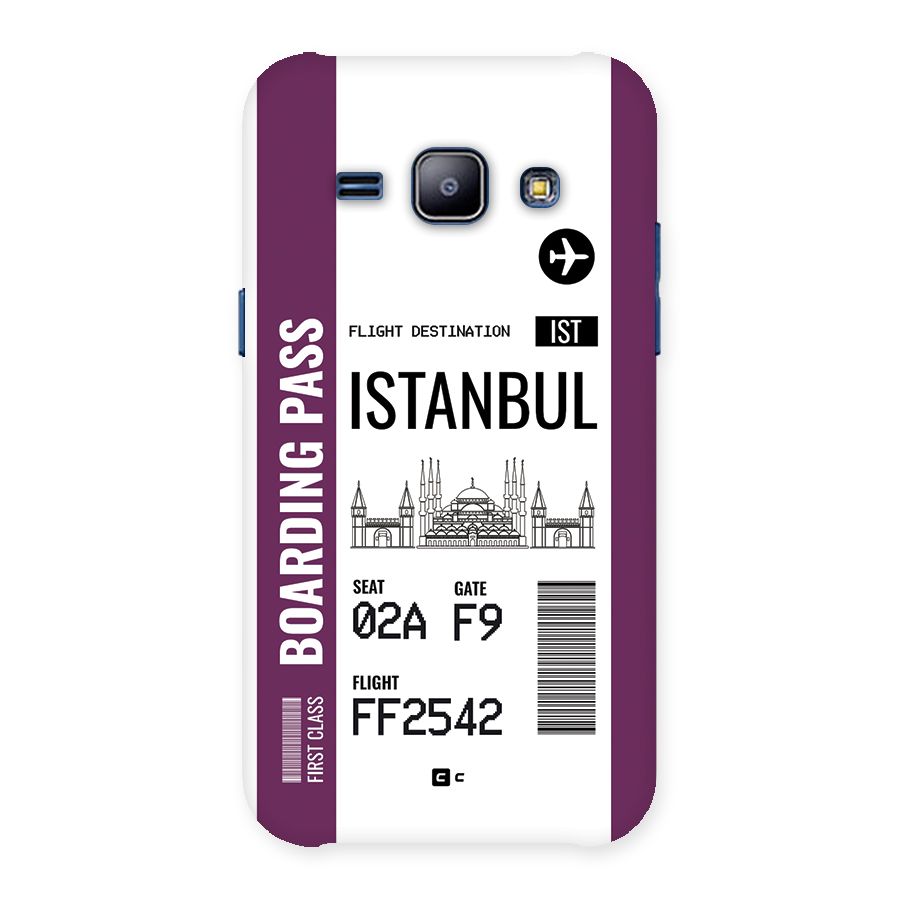 Istanbul Boarding Pass Back Case for Galaxy J1