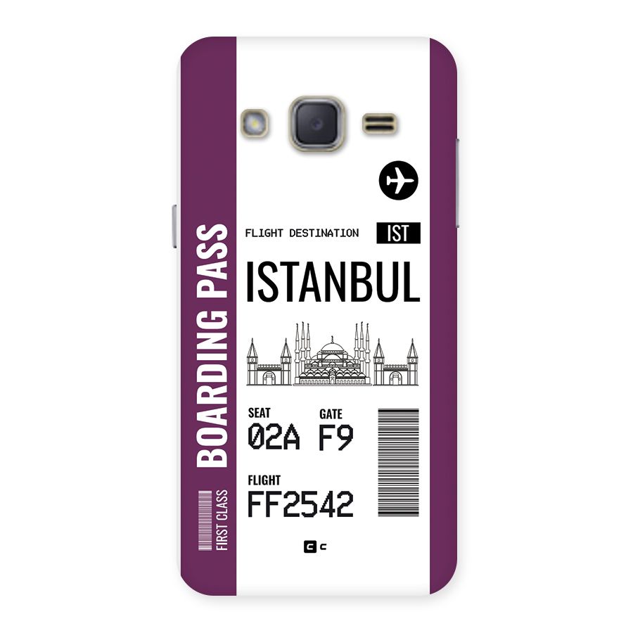 Istanbul Boarding Pass Back Case for Galaxy J2