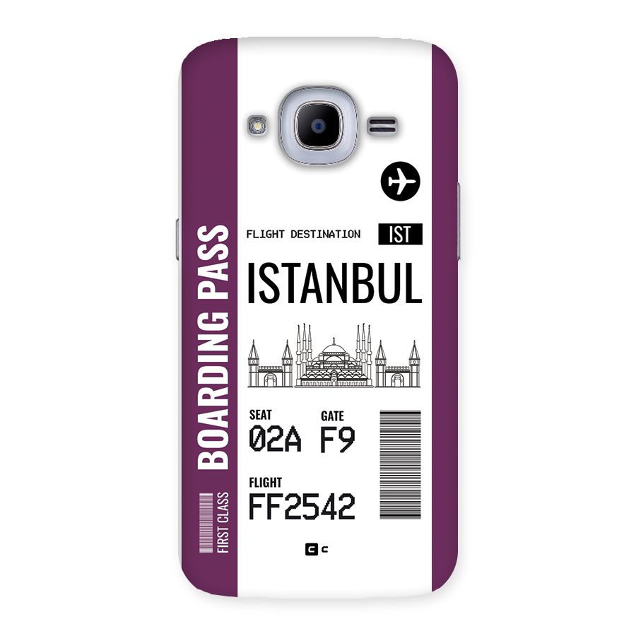 Istanbul Boarding Pass Back Case for Galaxy J2 Pro