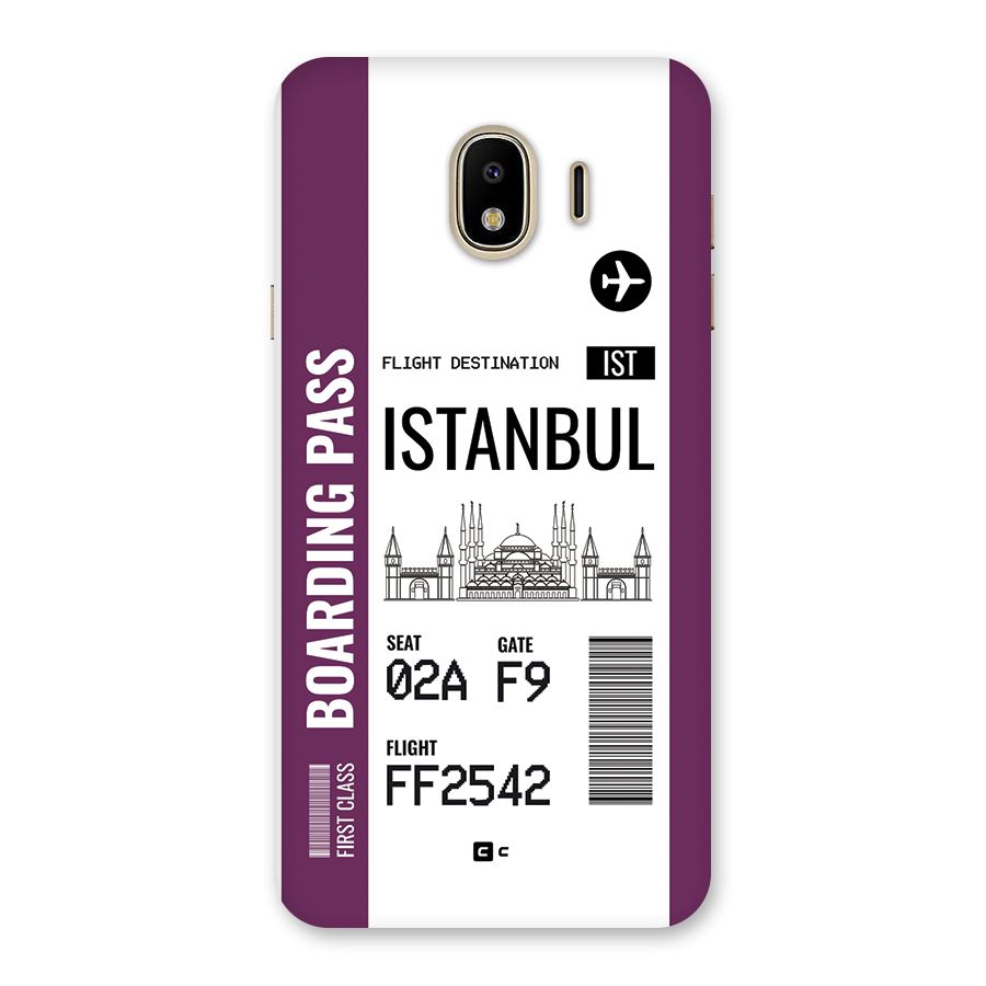 Istanbul Boarding Pass Back Case for Galaxy J4