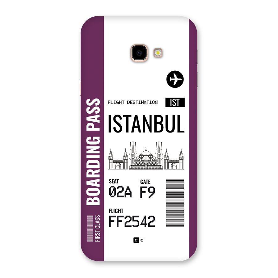 Istanbul Boarding Pass Back Case for Galaxy J4 Plus