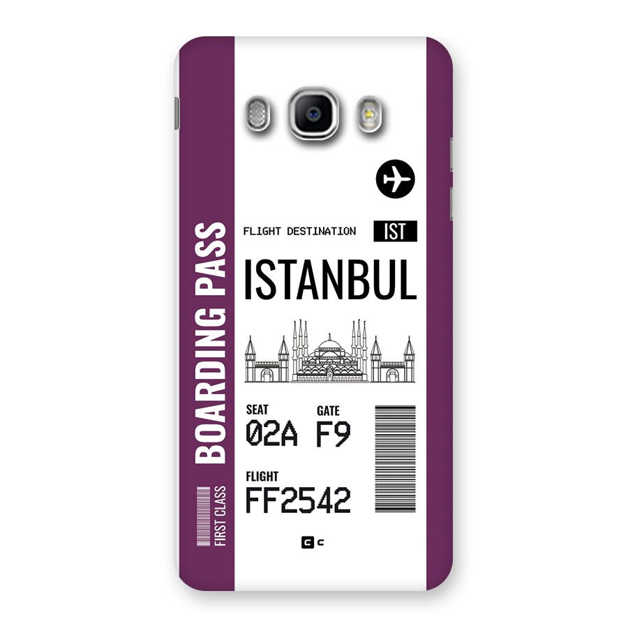 Istanbul Boarding Pass Back Case for Galaxy J5 2016