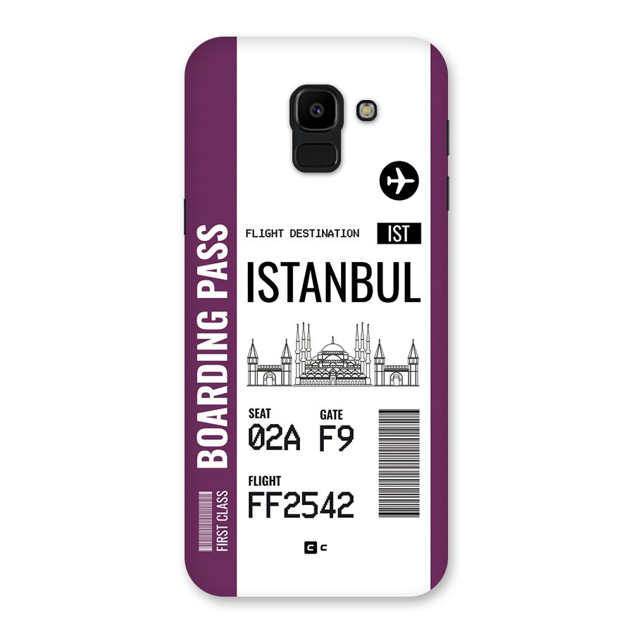 Istanbul Boarding Pass Back Case for Galaxy J6