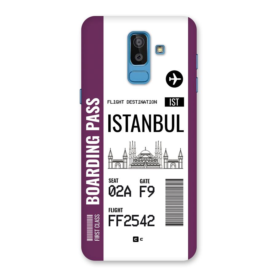 Istanbul Boarding Pass Back Case for Galaxy J8