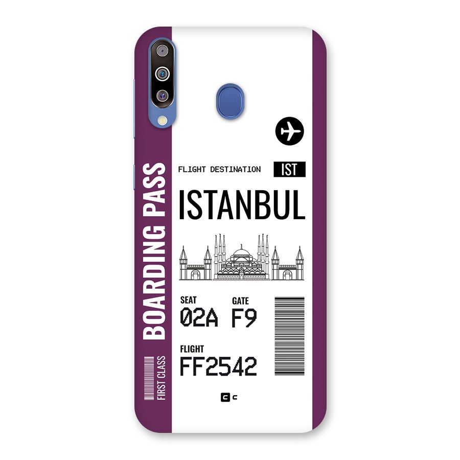 Istanbul Boarding Pass Back Case for Galaxy M30