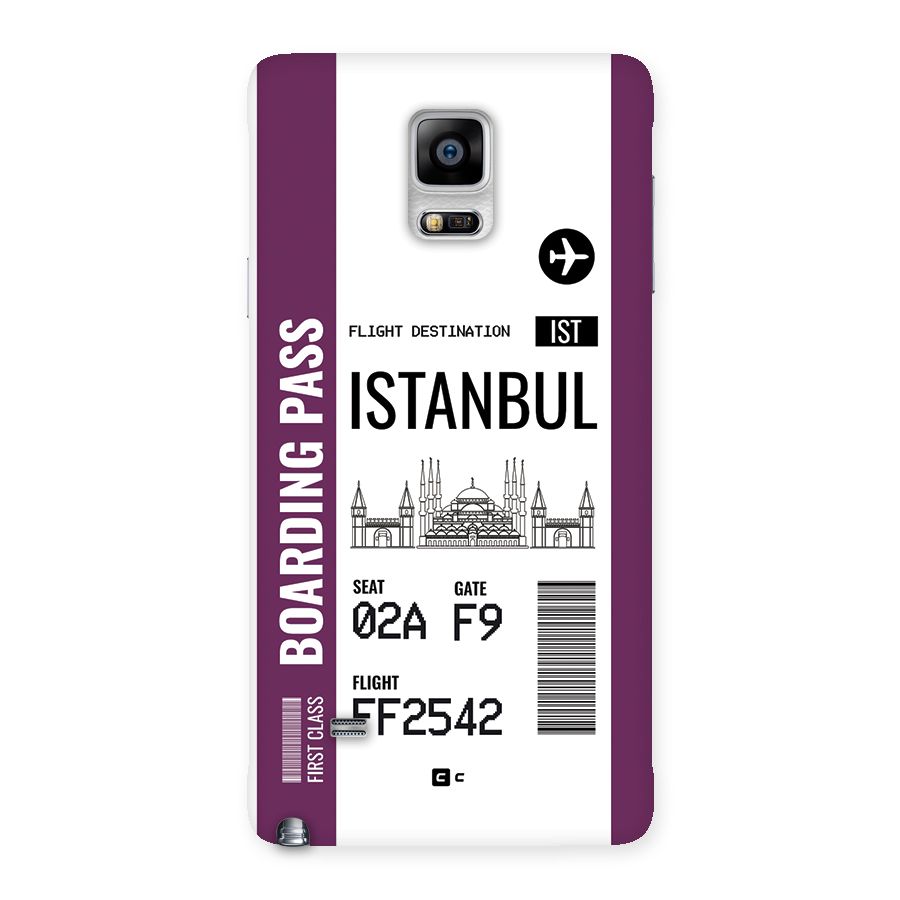 Istanbul Boarding Pass Back Case for Galaxy Note 4