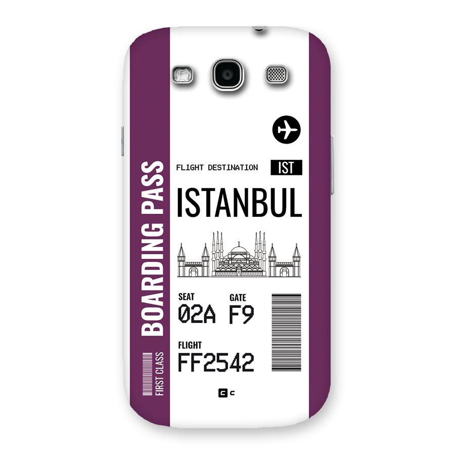 Istanbul Boarding Pass Back Case for Galaxy S3 Neo