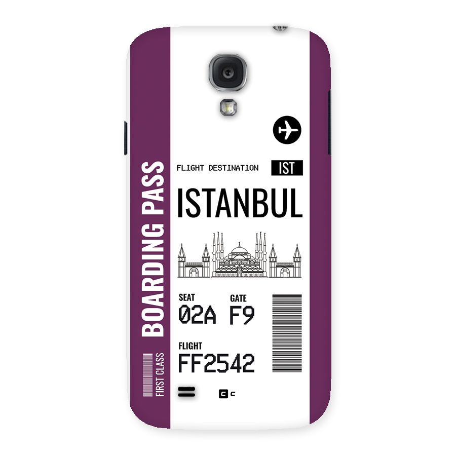 Istanbul Boarding Pass Back Case for Galaxy S4
