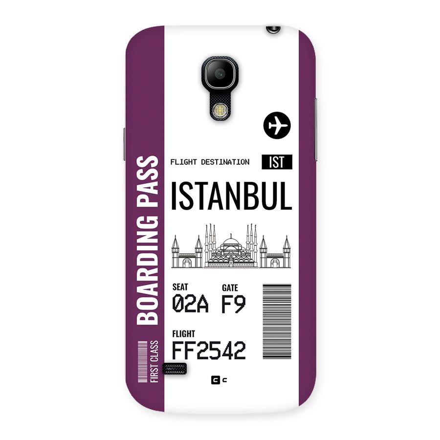 Istanbul Boarding Pass Back Case for Galaxy S4 Mini
