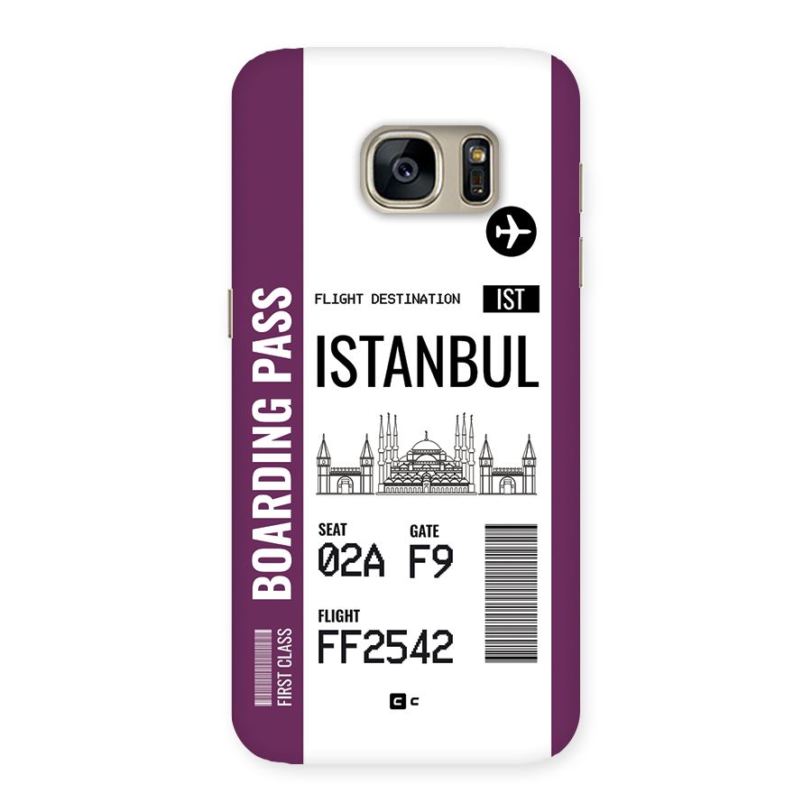 Istanbul Boarding Pass Back Case for Galaxy S7