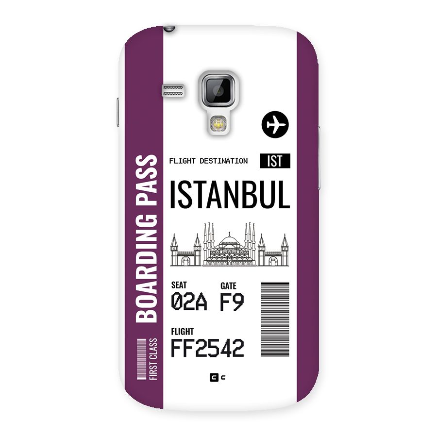 Istanbul Boarding Pass Back Case for Galaxy S Duos