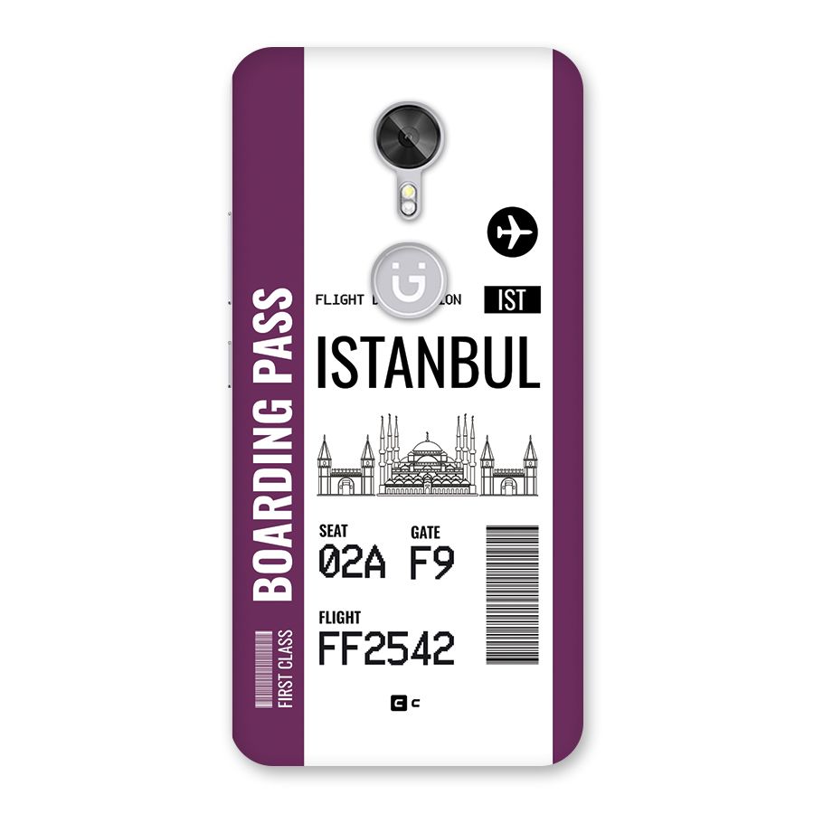 Istanbul Boarding Pass Back Case for Gionee A1