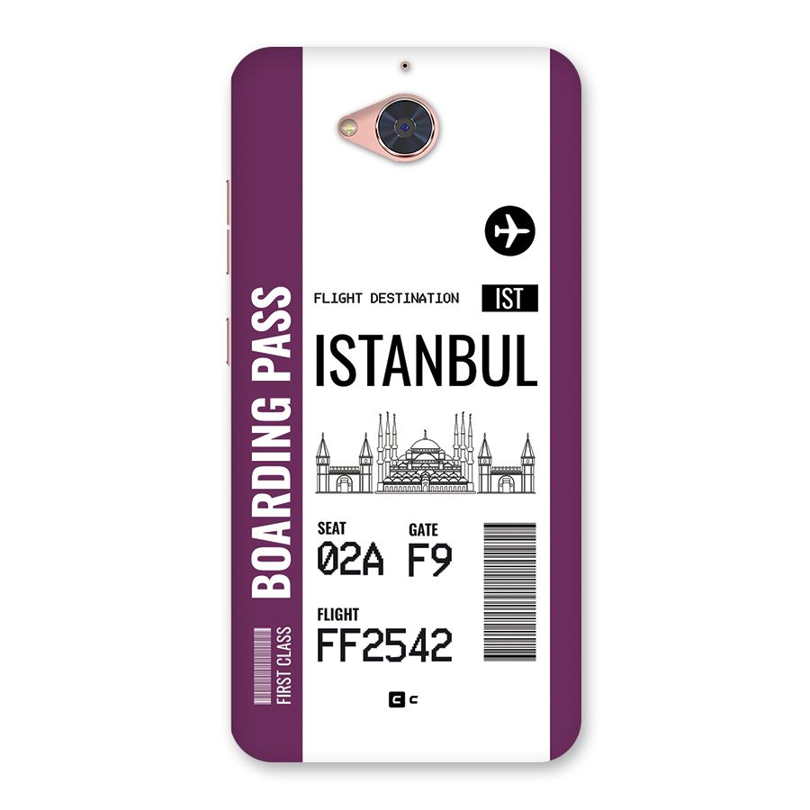 Istanbul Boarding Pass Back Case for Gionee S6 Pro