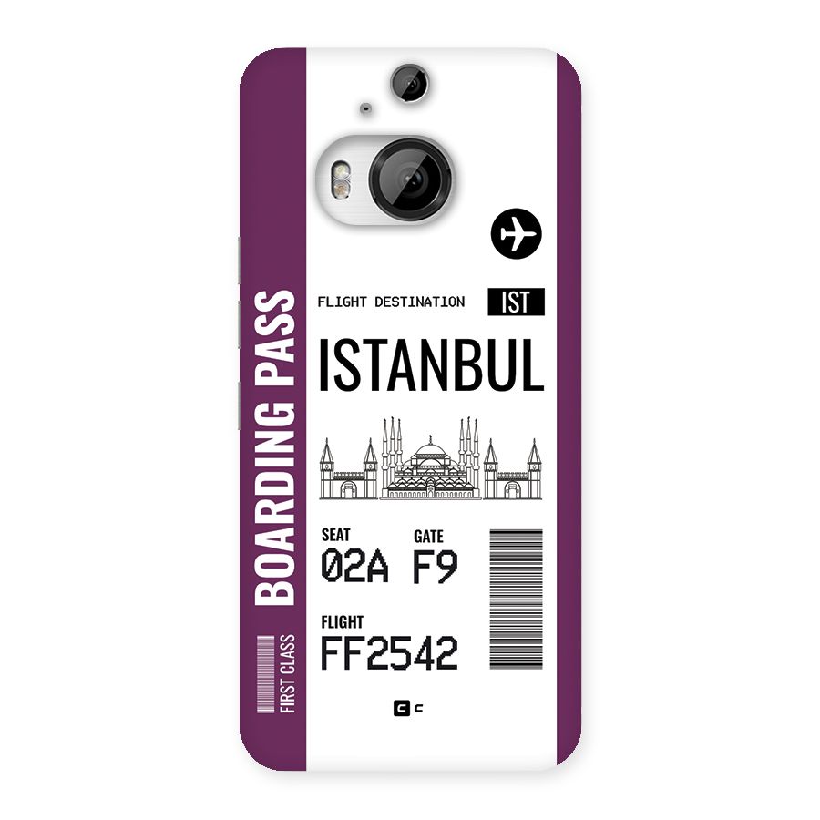 Istanbul Boarding Pass Back Case for HTC One M9 Plus