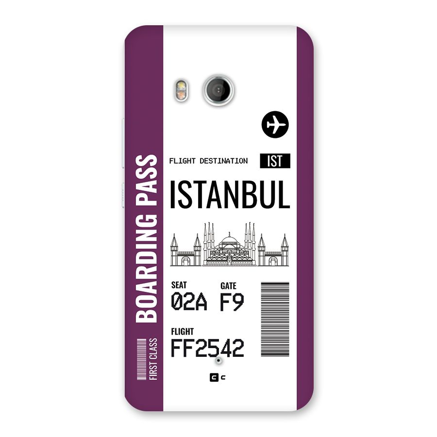 Istanbul Boarding Pass Back Case for HTC U11