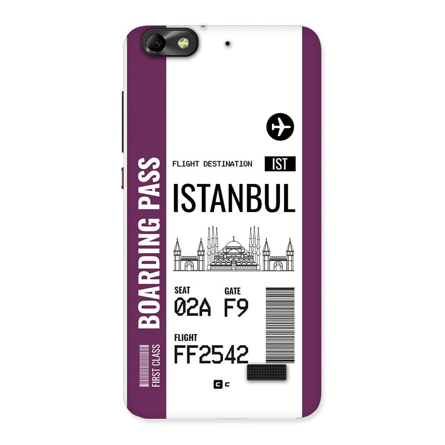 Istanbul Boarding Pass Back Case for Honor 4C