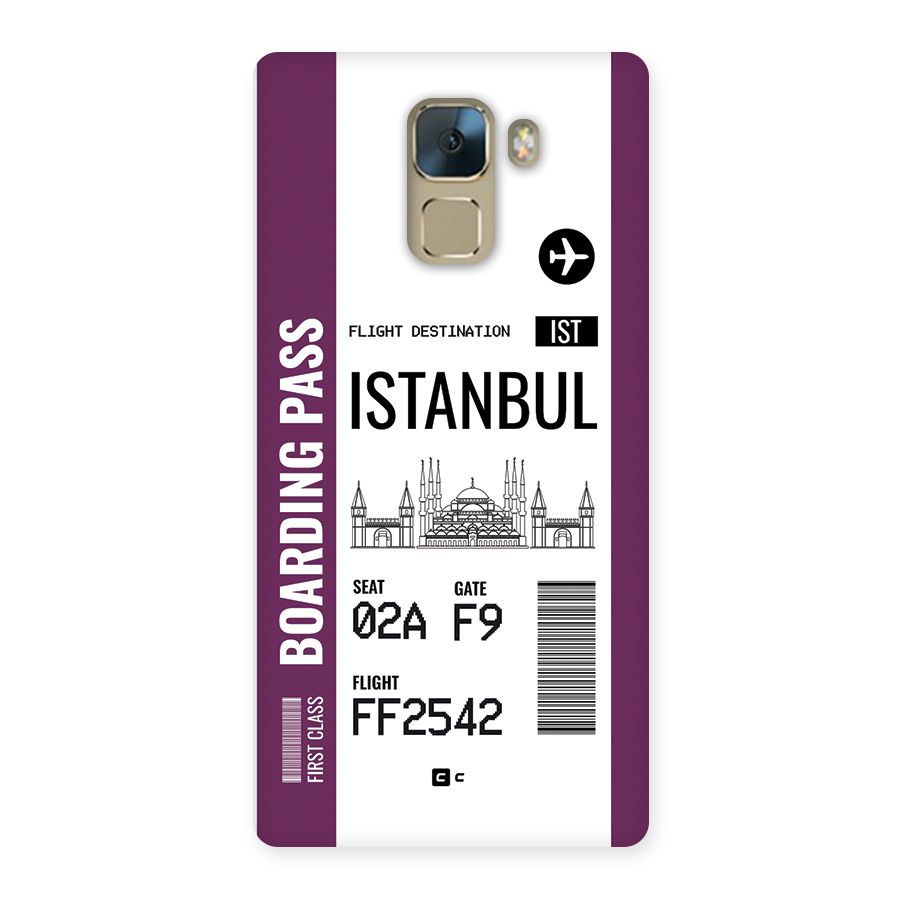 Istanbul Boarding Pass Back Case for Honor 7