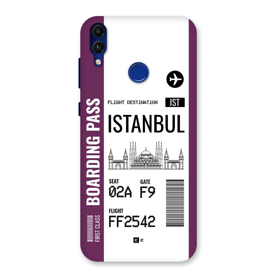 Istanbul Boarding Pass Back Case for Honor 8C